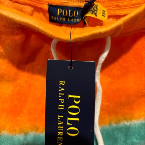 Women Polo Ralph Lauren Tie-Dye Drawstring Terry Swim Beach Board Shorts L XS - Picture 5 of 6